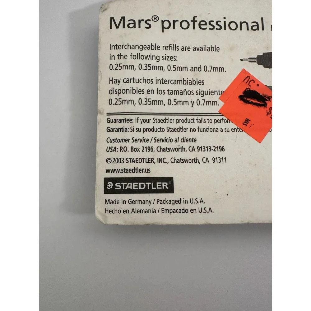 Staedtler Mars Professional Ink Refill 716 0.25mm Made in Germany New Old Stock
